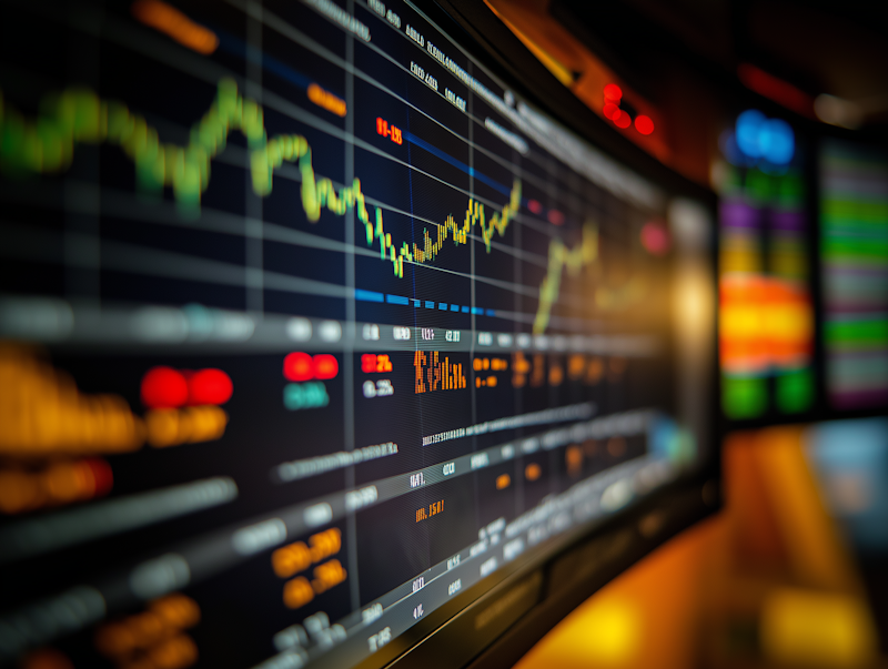 Investment professionals analyzing portfolio performance and conducting market research for optimal asset allocation